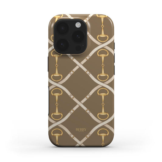 iPhone-deksel med dekorativt design farge: gull – Golden Buckle