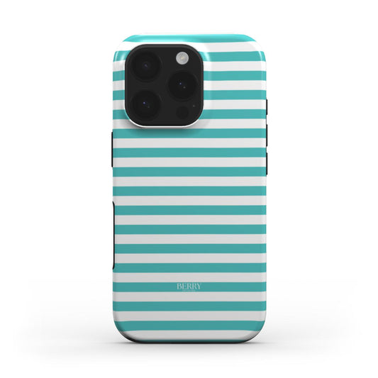 iPhone case with stripes in blue – Ocean iPhone MagSafe