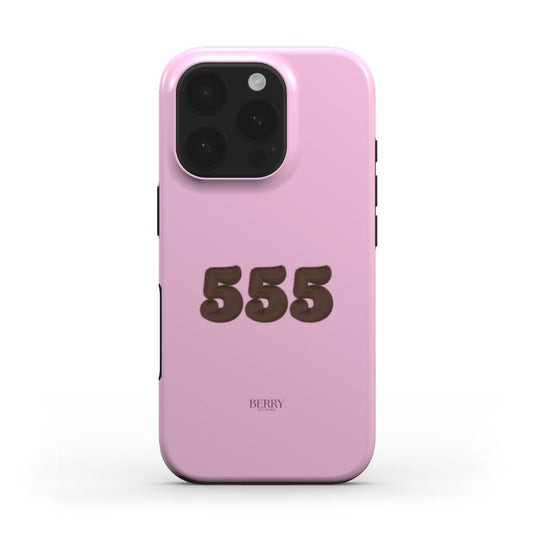 Funda para iPhone con diseño elegante color: rosa – 555 iPhone MagSafe