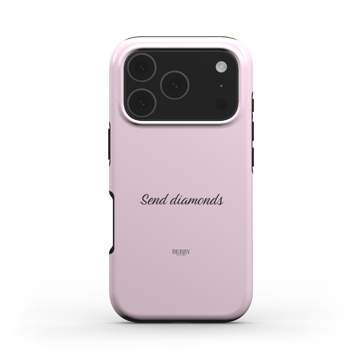 iPhone-skal med rosmotiv färg: rosenrosa – Send Diamonds Rose
