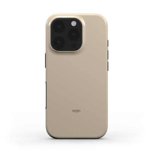 iPhone case with decorative design in beige – Teddy