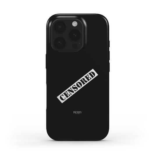 iPhone case with sleek design in red – Censored Midnight