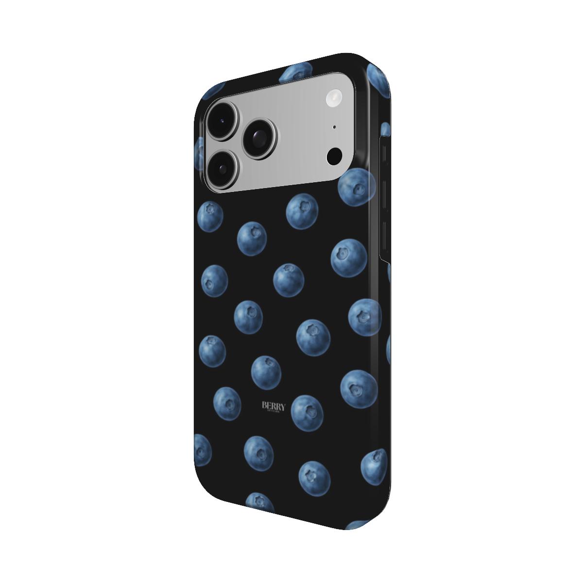 Funda para iPhone con diseño elegante para un estilo personal – Blueberry Kisses Midnight