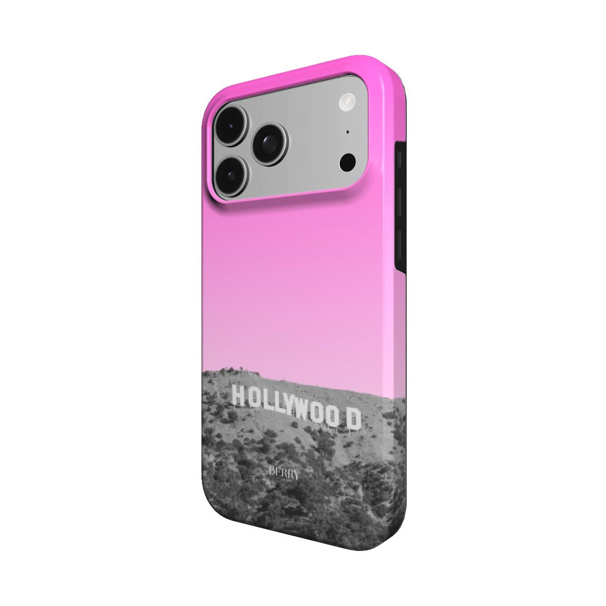iPhone-skal med trämönster färg: rosa – Hollywood