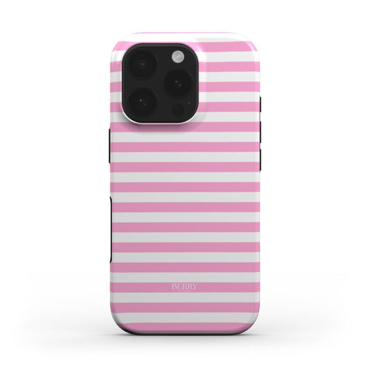Pretty Pink iPhone MagSafe – ピンクのストライプのiPhoneケース