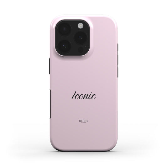 iPhone case with rose motif in rose pink – Iconic Rose