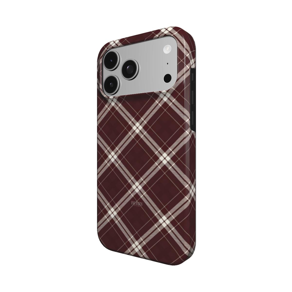 iPhone-Hülle mit schlichtem Design Farbe: Rot – Royal Cozy
