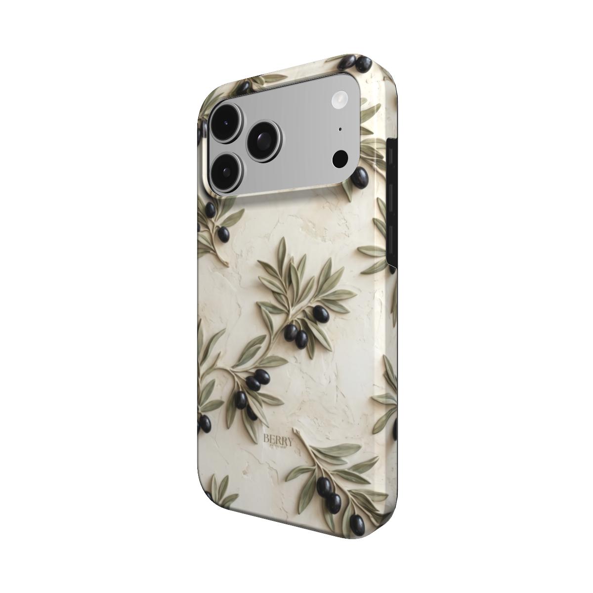 iPhone-cover Olive med dekorativt mønster