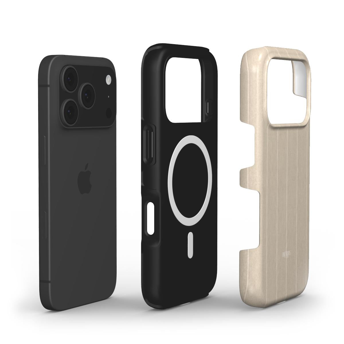 Custodia per iPhone con design decorativo colore: beige – Beige suit