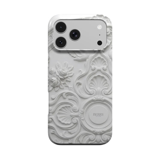 iPhone case with decorative pattern – Ivory Stucco