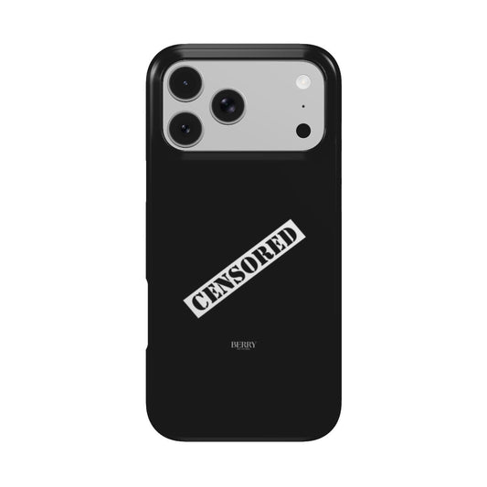 iPhone case with sleek design in red – Censored Midnight