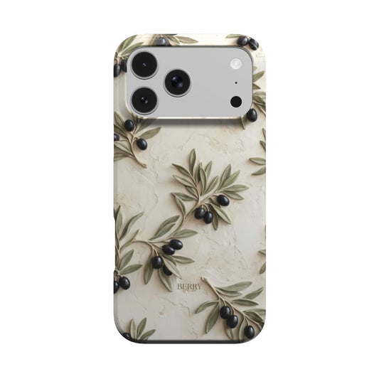 iPhone case with decorative pattern – Olive