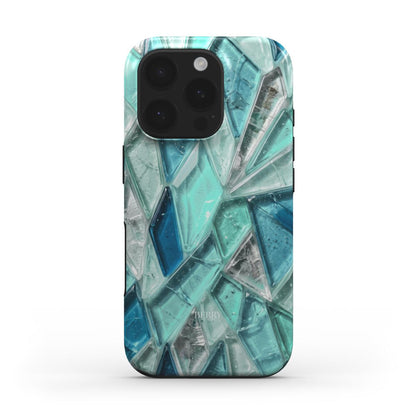 Funda para iPhone con patrón decorativo color: azul – Mykonos