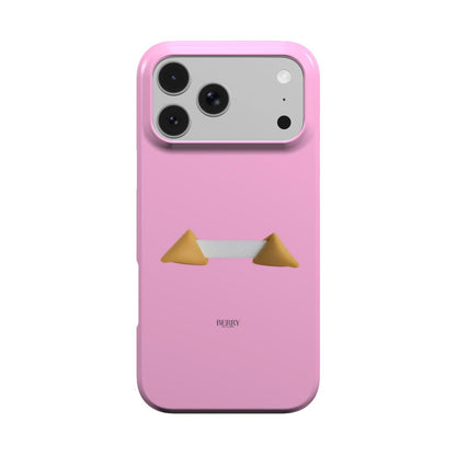 Lyserødt iPhone-cover med stilrent design – Lucky Hot