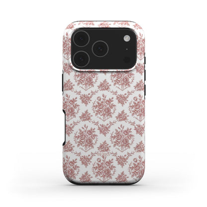 Θήκη iPhone με μοτίβο τριαντάφυλλων – Burgundy Dreams