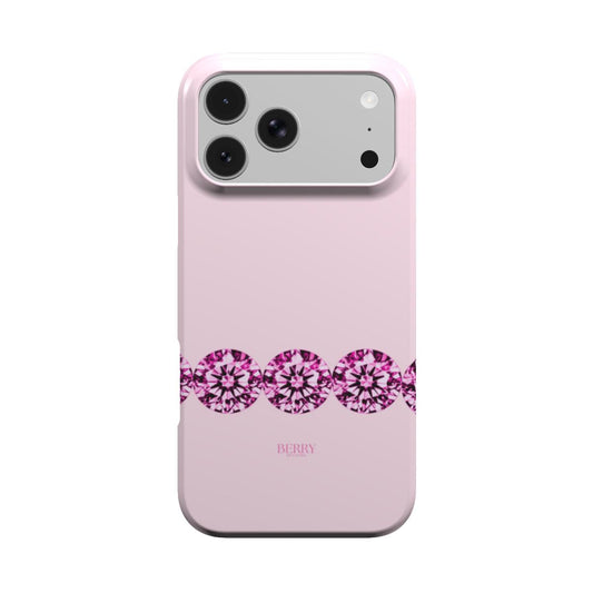 Pink Diamond – ピンクの装飾的なデザインのiPhoneケース