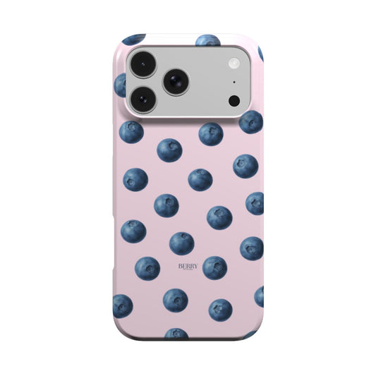 iPhone case with rose motif in rose pink – Blueberry Kisses Rose