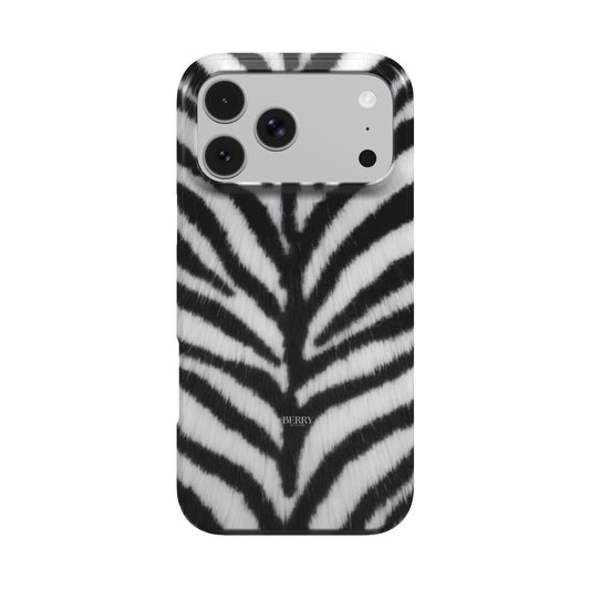 iPhone-deksel med dekorativt design – Zebra Fur