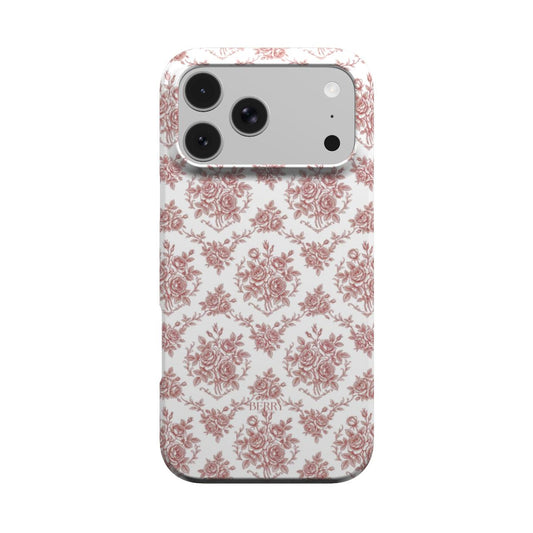 iPhone-hoesje met rozenmotief kleur: bordeauxrood – Burgundy Dreams