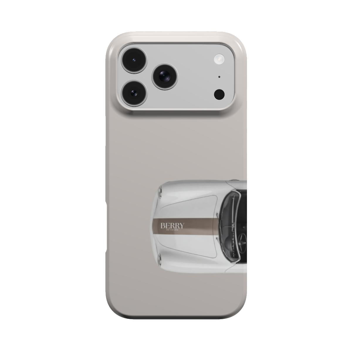 iPhone case with decorative design – Latte Cabriolet