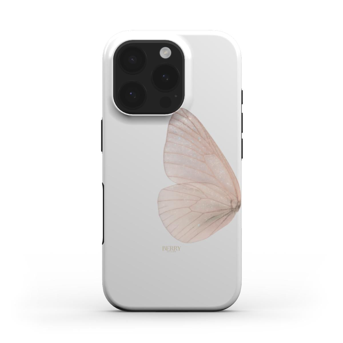 iPhone-deksel med rosemotiv farge: rosarød – Butterfly Dreams Rosegold
