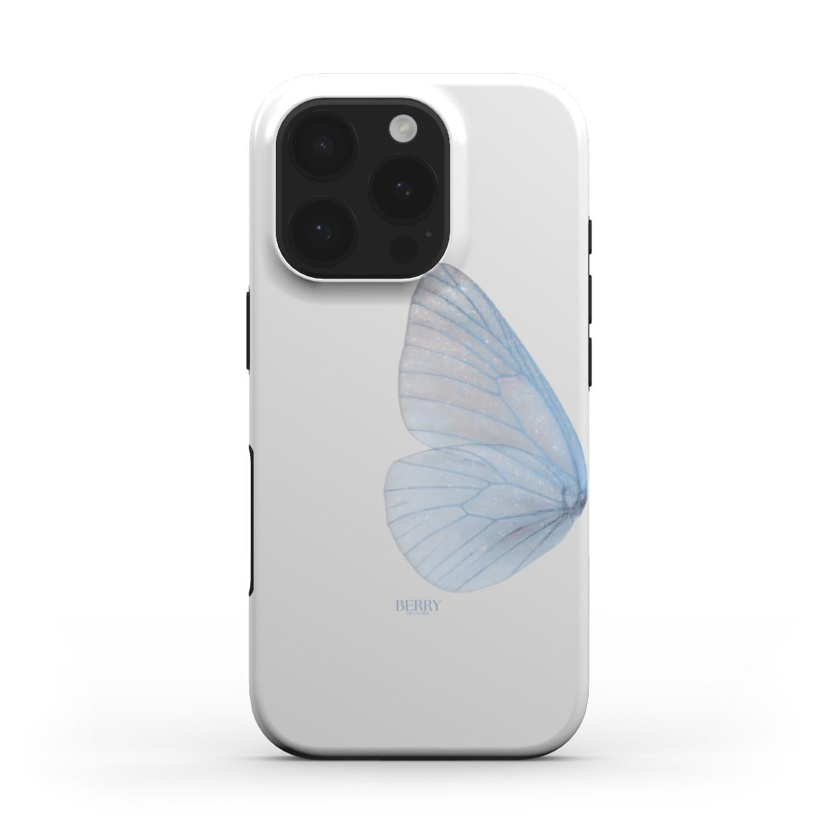 iPhone-hoesje met strak ontwerp kleur: crèmegeel – Butterfly Dreams Pacific
