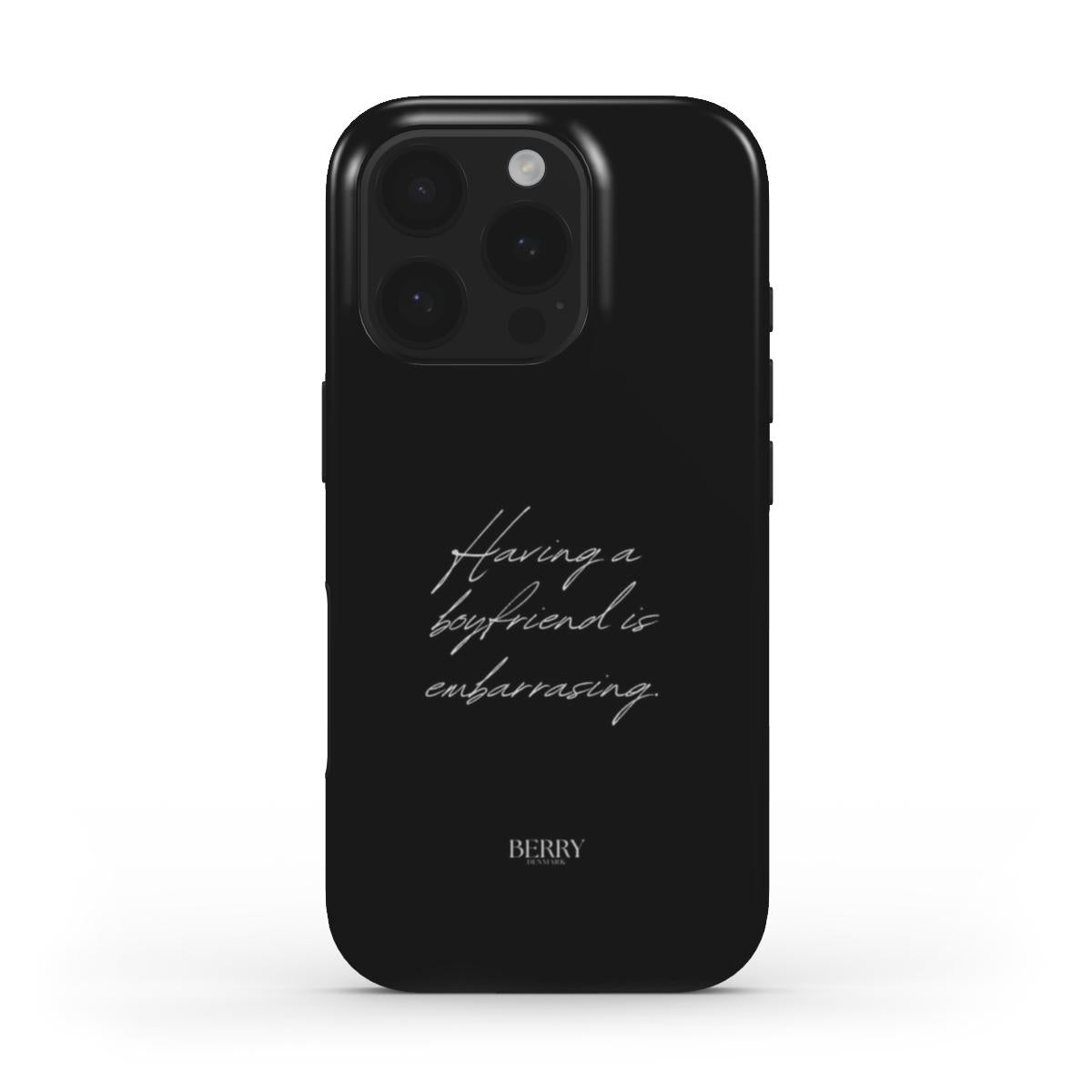 Funda para iPhone con patrón decorativo – Having A Boyfriend Is Embarrassing iPhone MagSafe