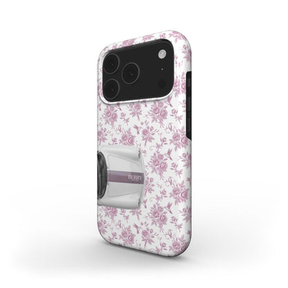 Coque pour iPhone avec motif de roses couleur : rose poudré – Cabriolet dreams