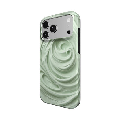 iPhone-hoesje met strak ontwerp kleur: matchagroen – Creamy Matcha