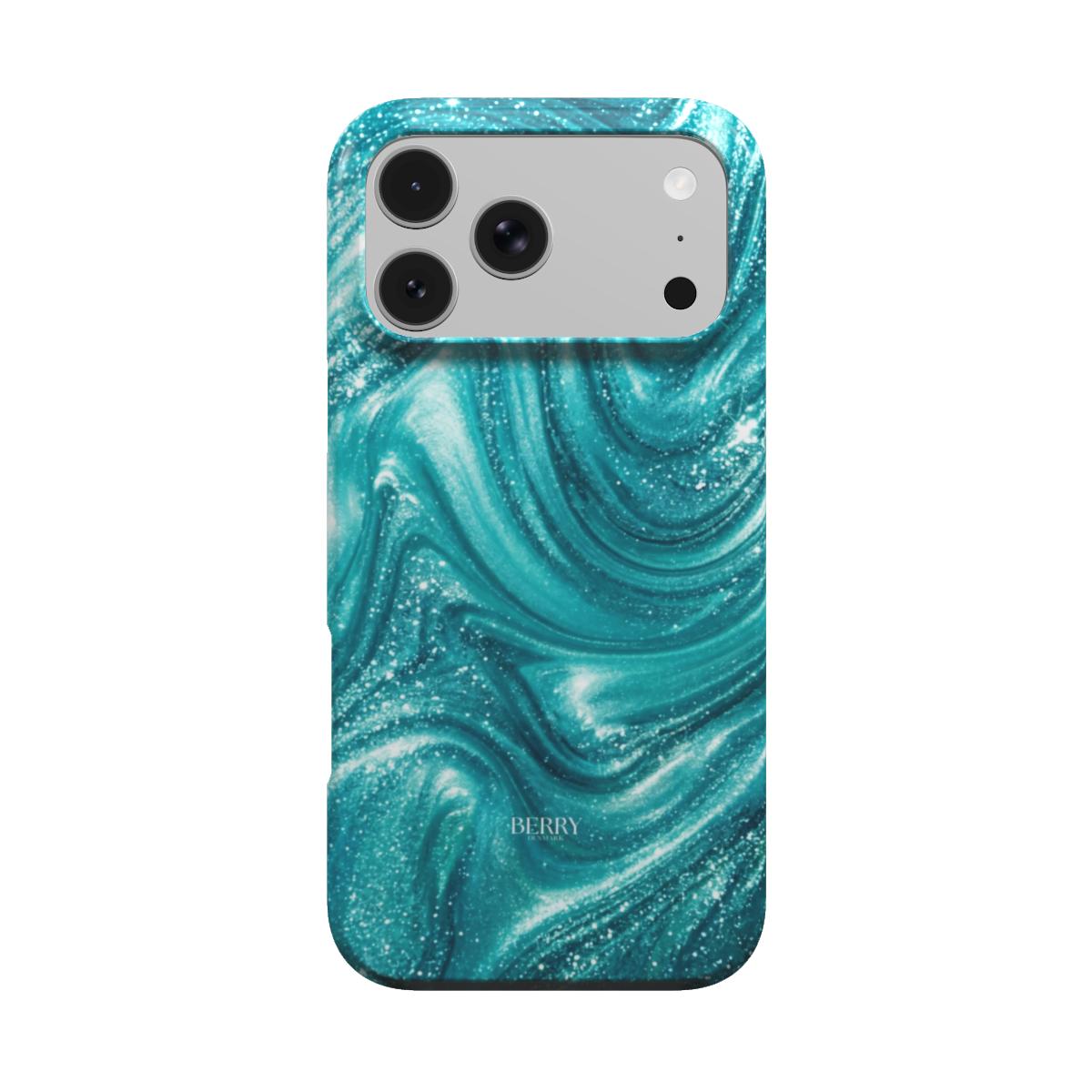 iPhone-skal med glamorös design färg: blå – St. Tropez