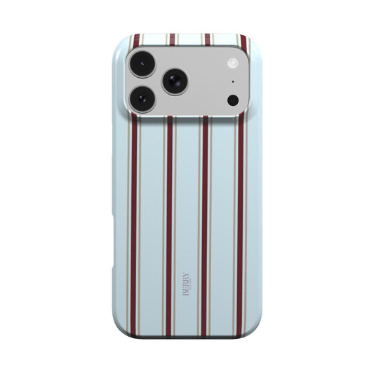 iPhone-hoesje met gestreept ontwerp kleur: blauw – Powder