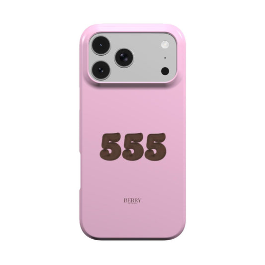 Funda para iPhone con diseño elegante color: rosa – 555 iPhone MagSafe
