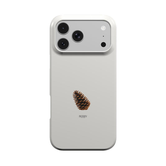 iPhone case with decorative design – Lil' Pine Cone
