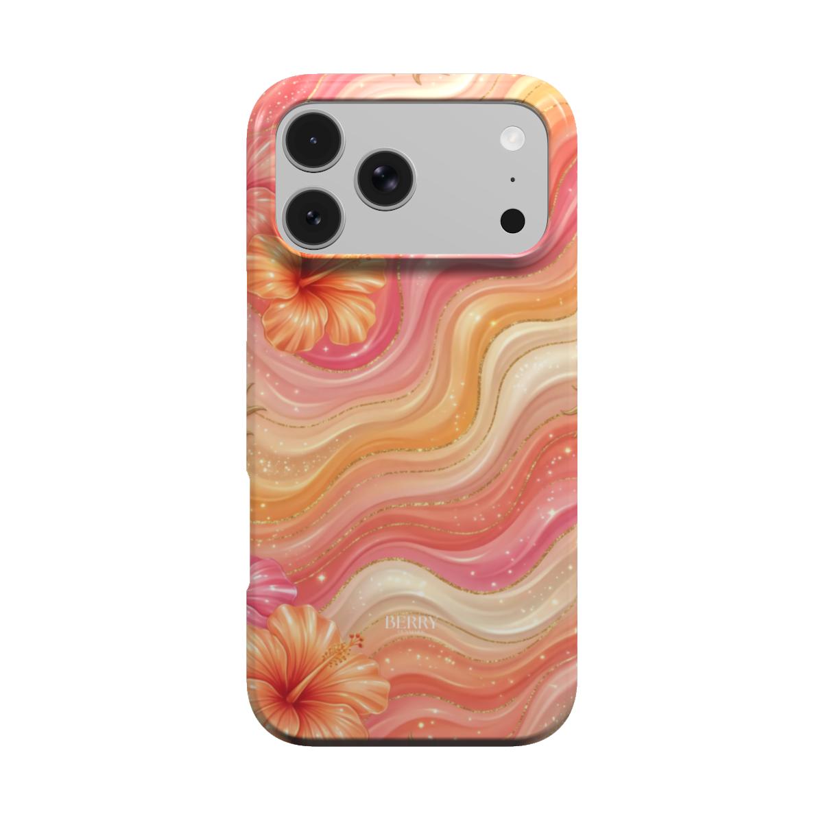 Coque pour iPhone avec motif décoratif – Peach Melba