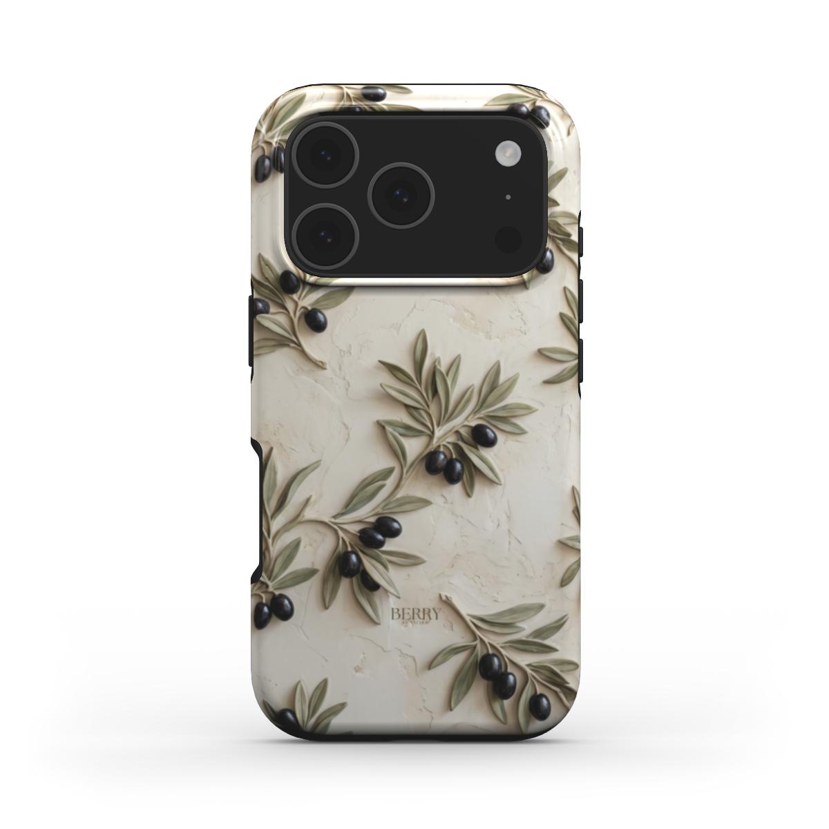 iPhone-cover med dekorativt mønster – Olive iPhone MagSafe