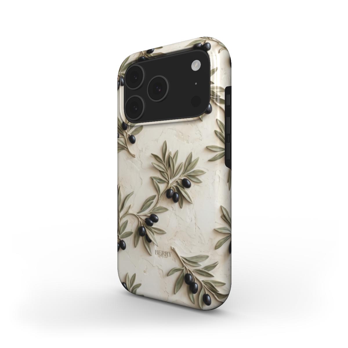 iPhone-cover Olive iPhone MagSafe med dekorativt mønster