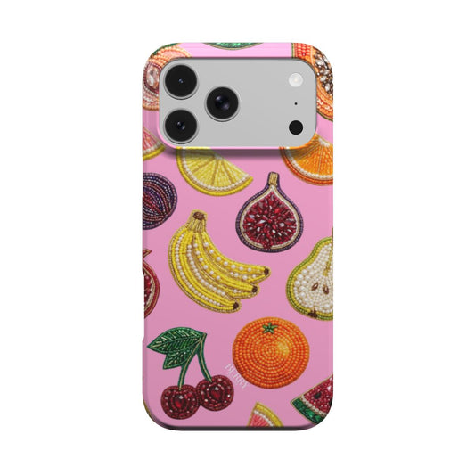 Amore – ピンクの装飾模様のiPhoneケース