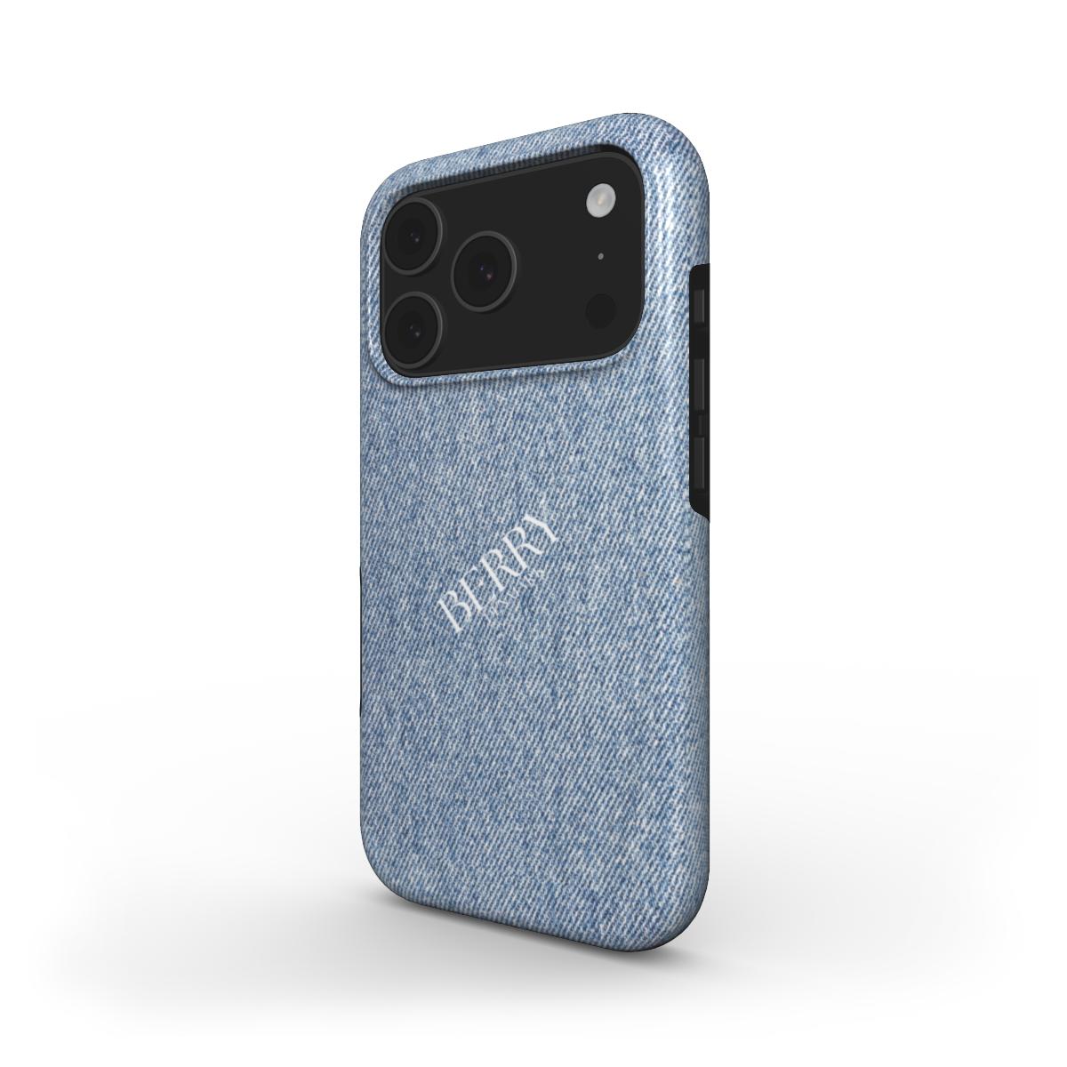 Custodia per iPhone con design raffinato colore: bianco – Denim Girly iPhone MagSafe