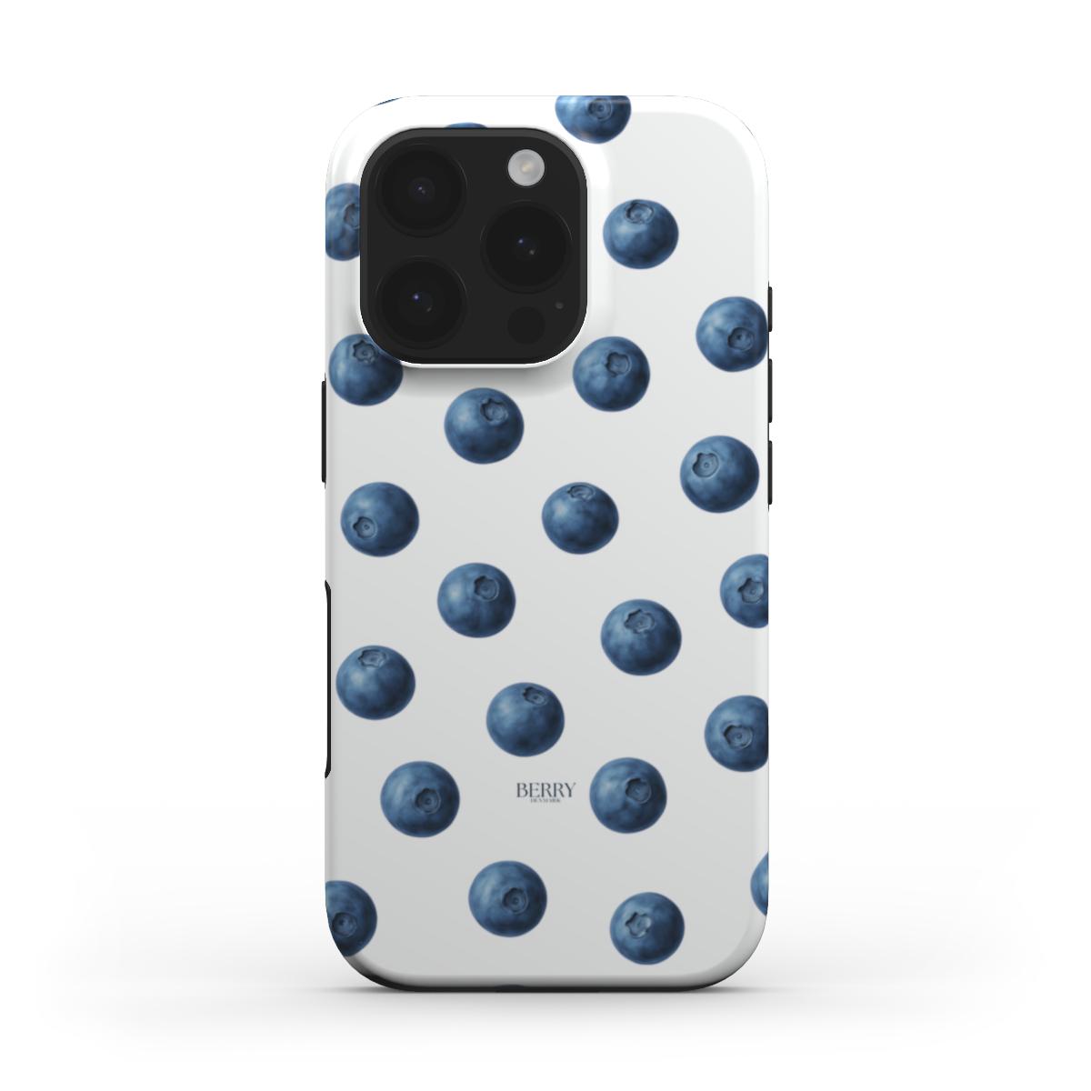 Funda para iPhone con motivo de lazo color: azul – Blueberry Kisses Clean