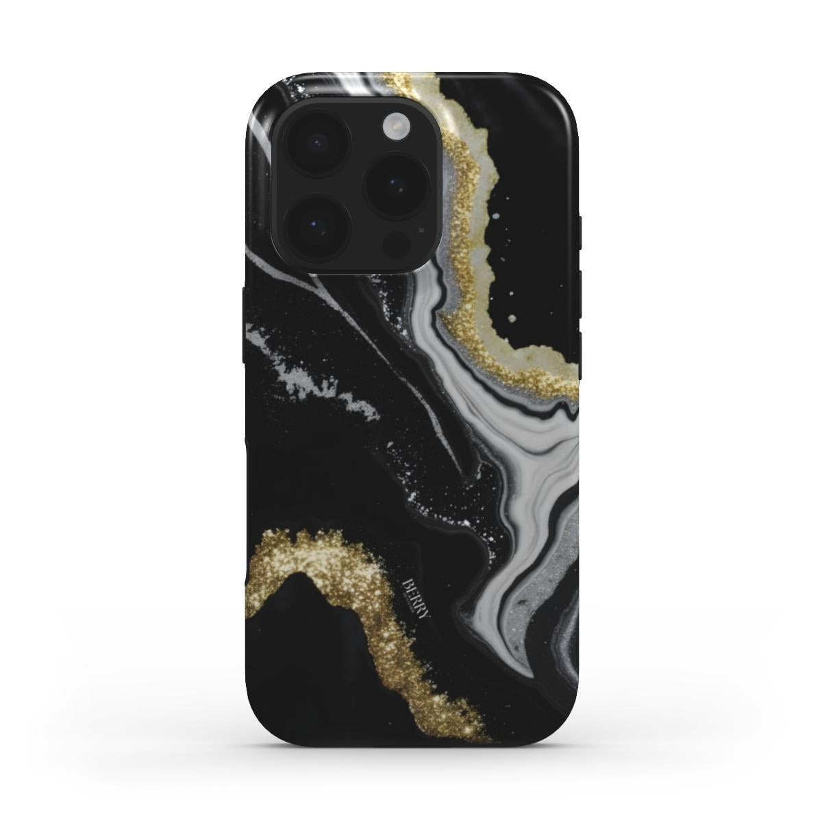 Midnight Gold iPhone MagSafe mobilcover med glamourøst design