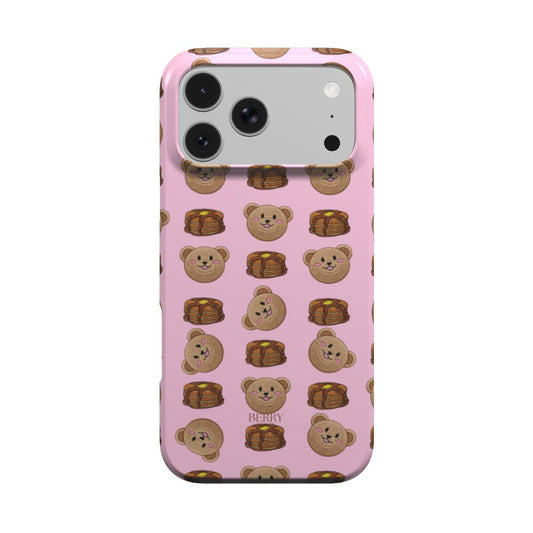 Coque pour iPhone avec design décoratif couleur : rose – Sweet Pancake