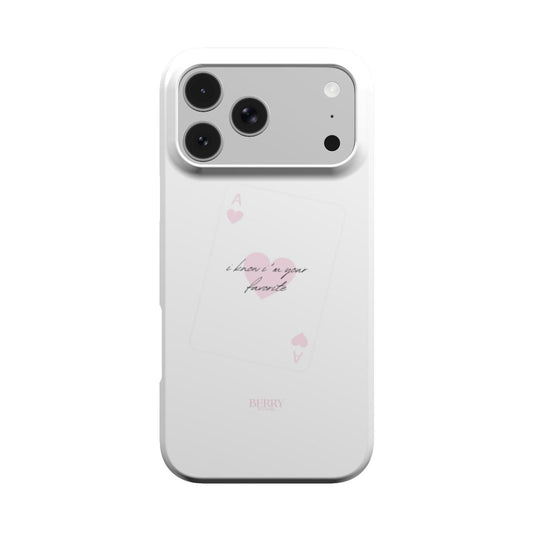 Funda para iPhone con diseño decorativo color: rosa – I'm your favorite