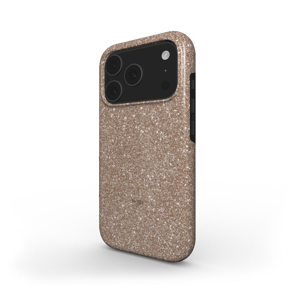 iPhone case with glamorous design in gold – Deep Gold Glam