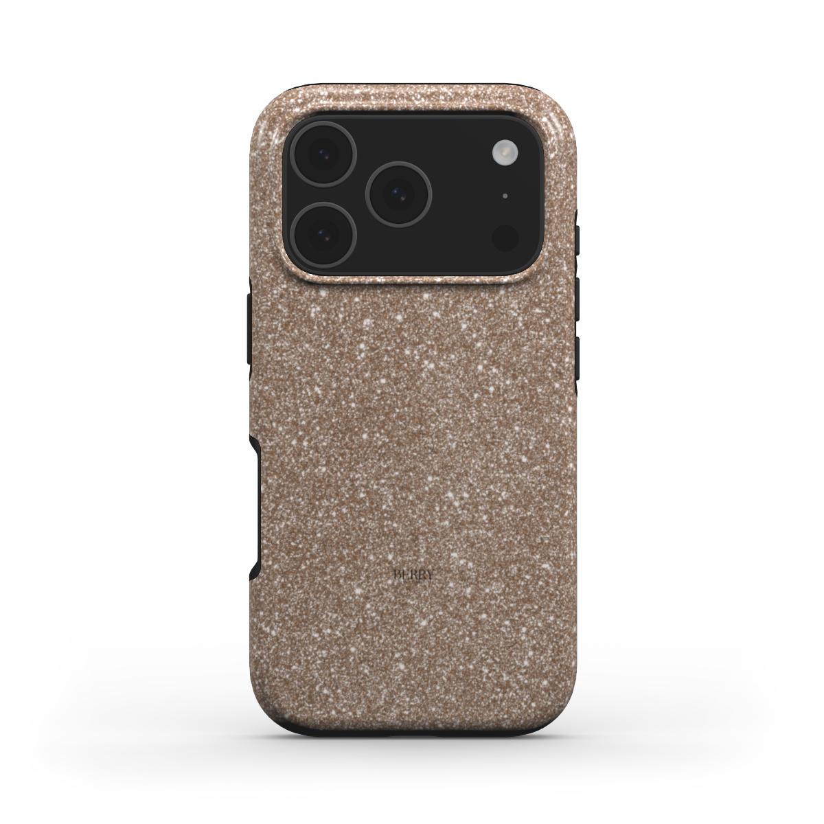 iPhone case with glamorous design in gold – Deep Gold Glam