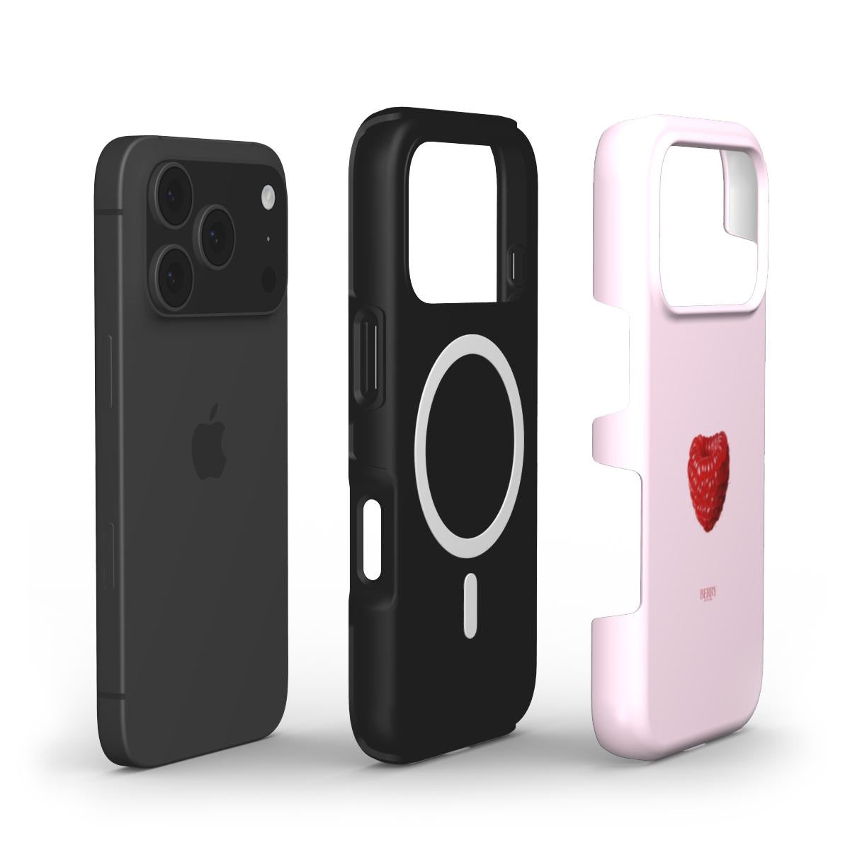 iPhone-deksel med rosemotiv farge: rosarød – Raspberry Rose