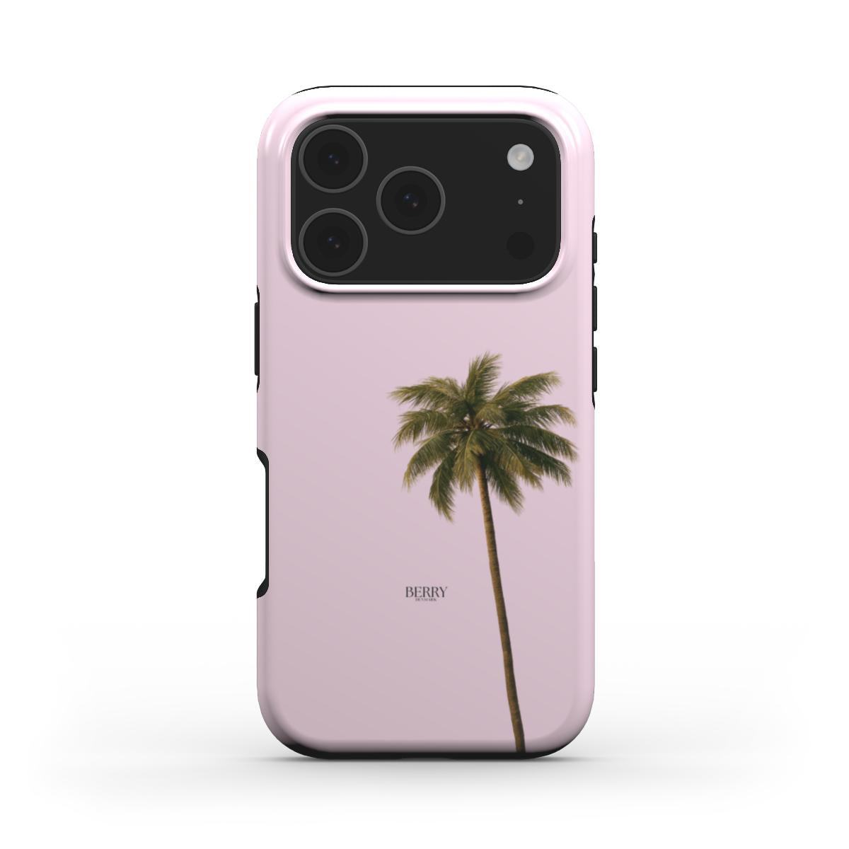 Lyserødt iPhone-cover med rosemotiv, designet Palma Rose