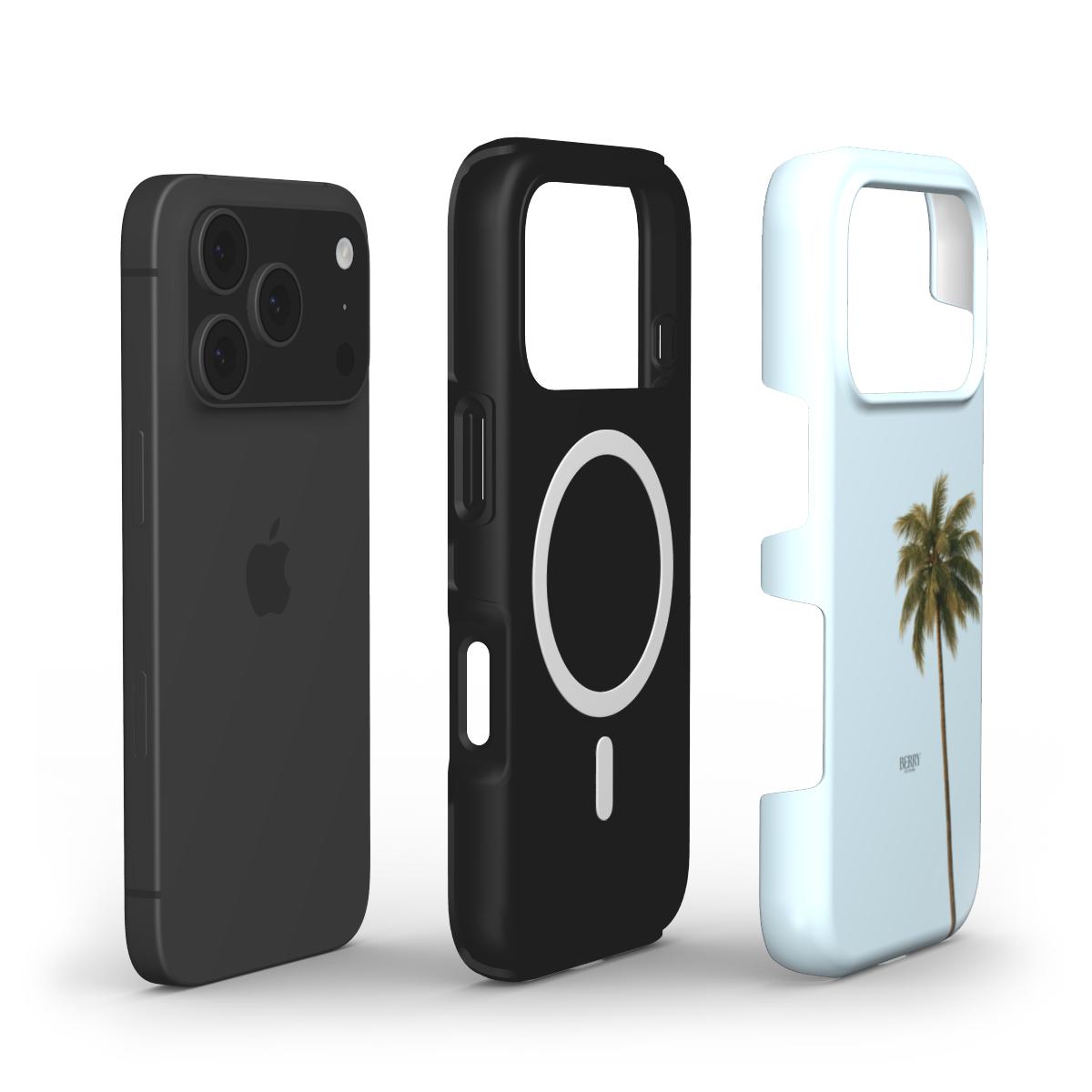 Custodia per iPhone con motivo di palme per un look personale – Palma Sky