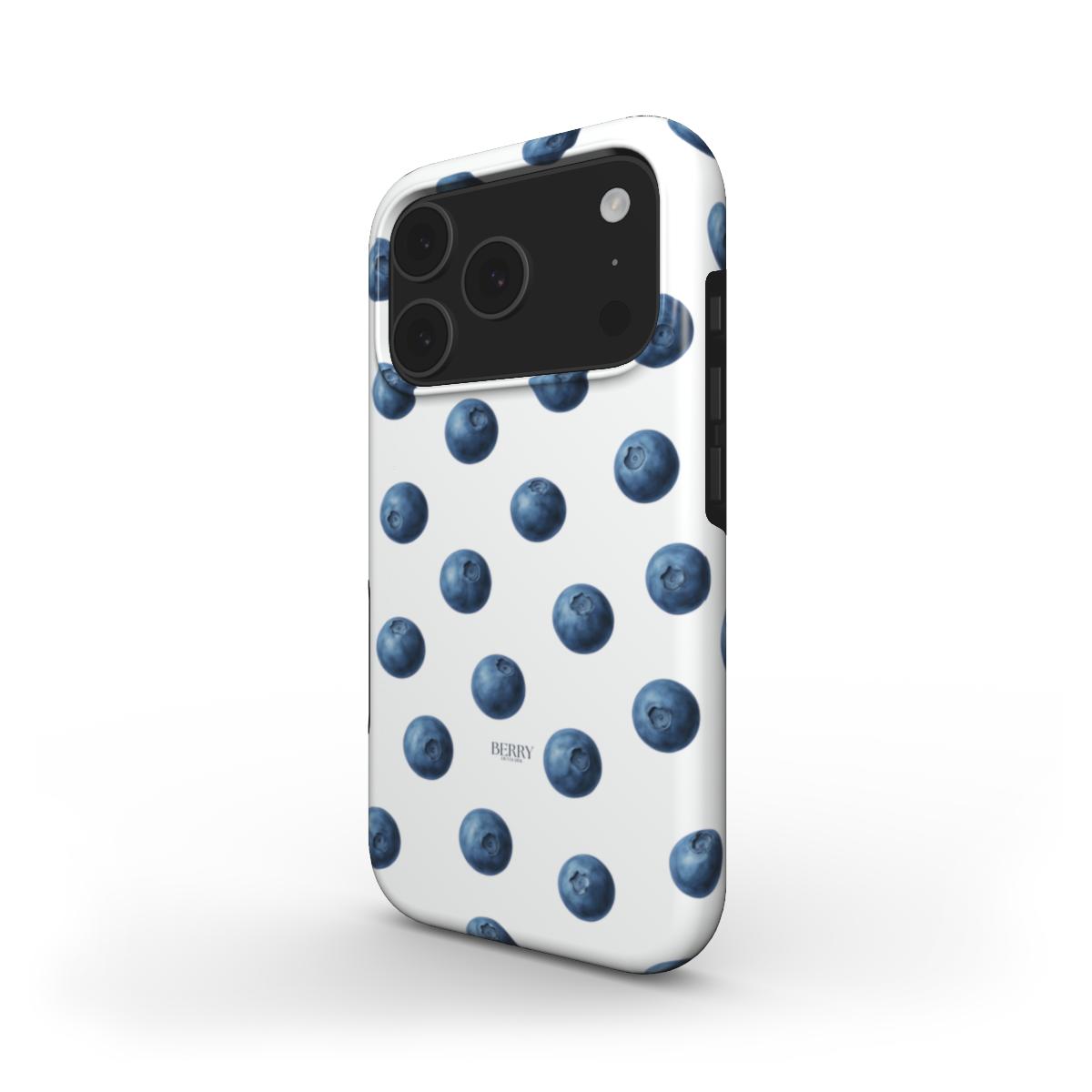 Funda para iPhone con motivo de lazo color: azul – Blueberry Kisses Clean