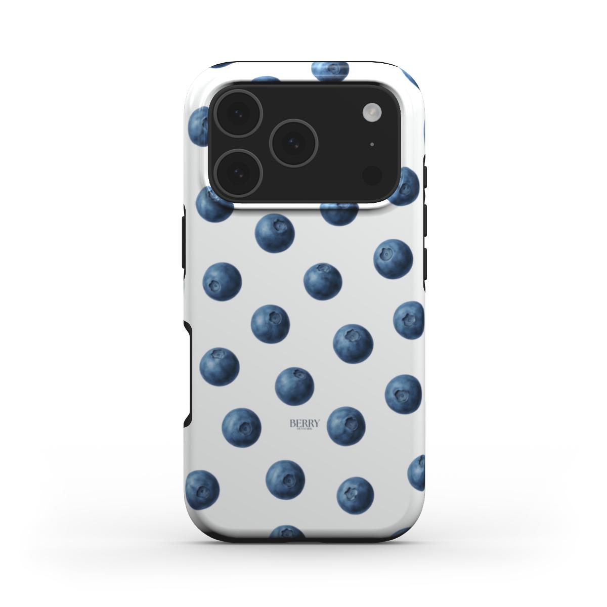 Funda para iPhone con motivo de lazo color: azul – Blueberry Kisses Clean