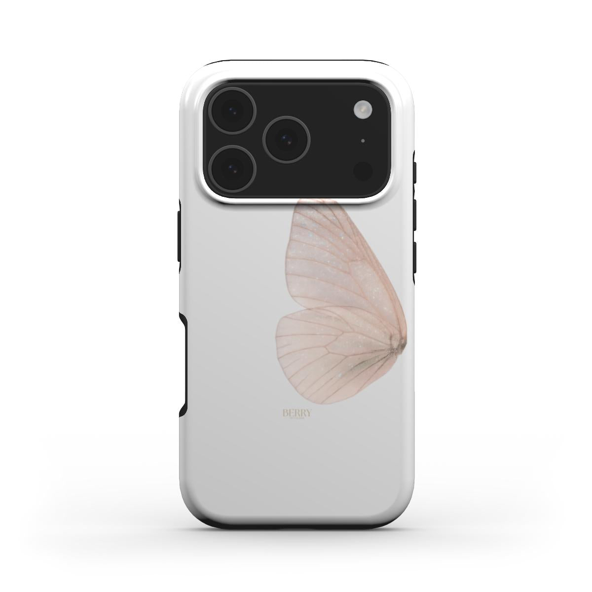 iPhone-deksel med rosemotiv farge: rosarød – Butterfly Dreams Rosegold
